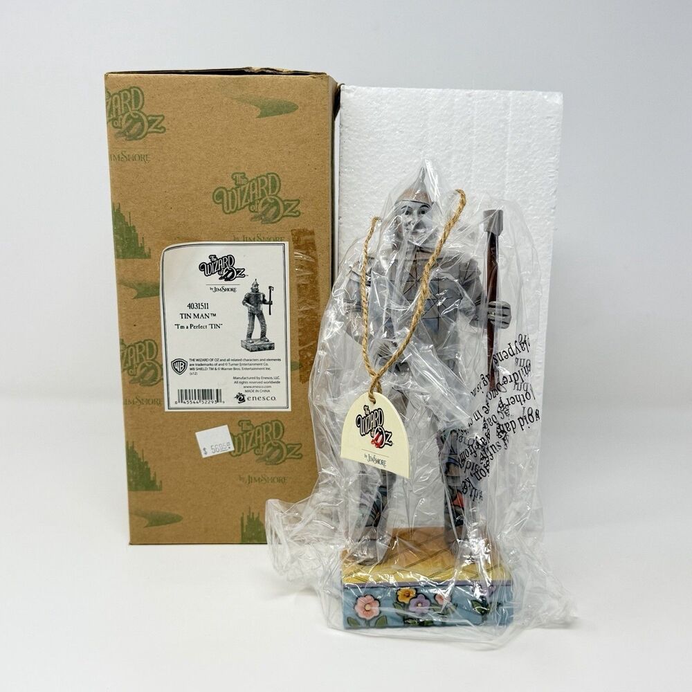 Jim Shore Wizard of Oz Tin Man 4031511 I'm A Perfect Tin Figurine Enesco 8 Inch